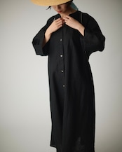 【suie】Linen tasuki robe coat/リネンたすき羽織りワンピース