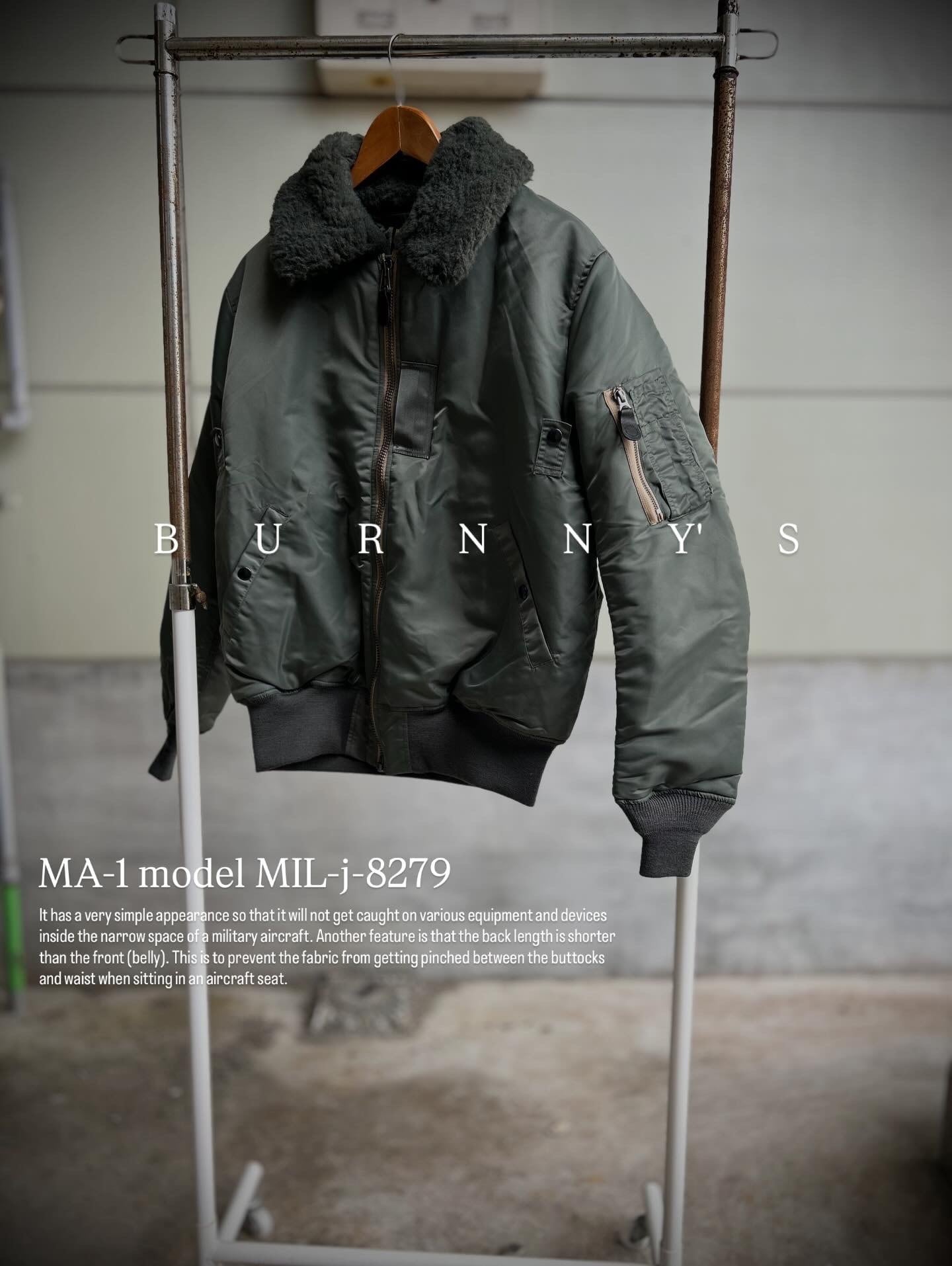 BURNNY'S B-15D MIL-J-6257 フライトジャケット | burnnysshop