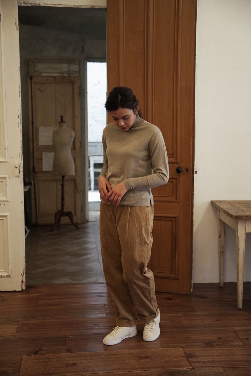 Silk Cashmere High Neck P/O