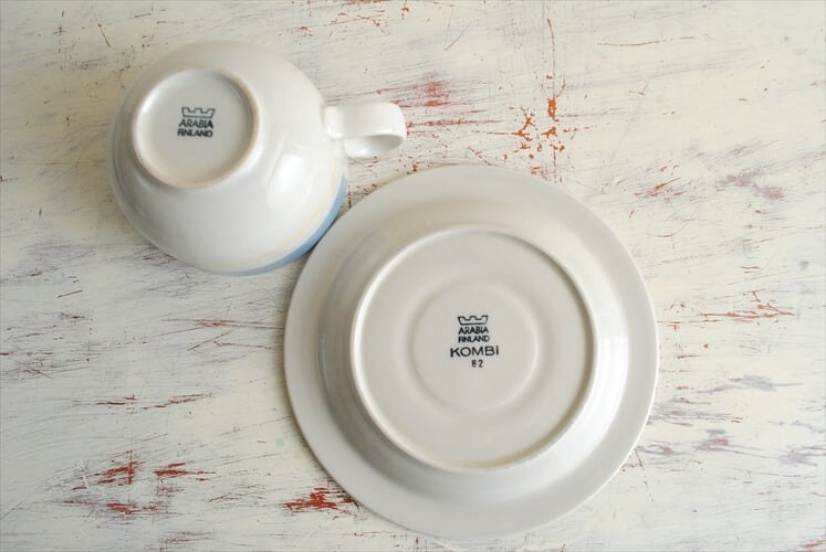 ARABIA アラビア KOMBI カップ＆ソーサー コンビ 北欧食器