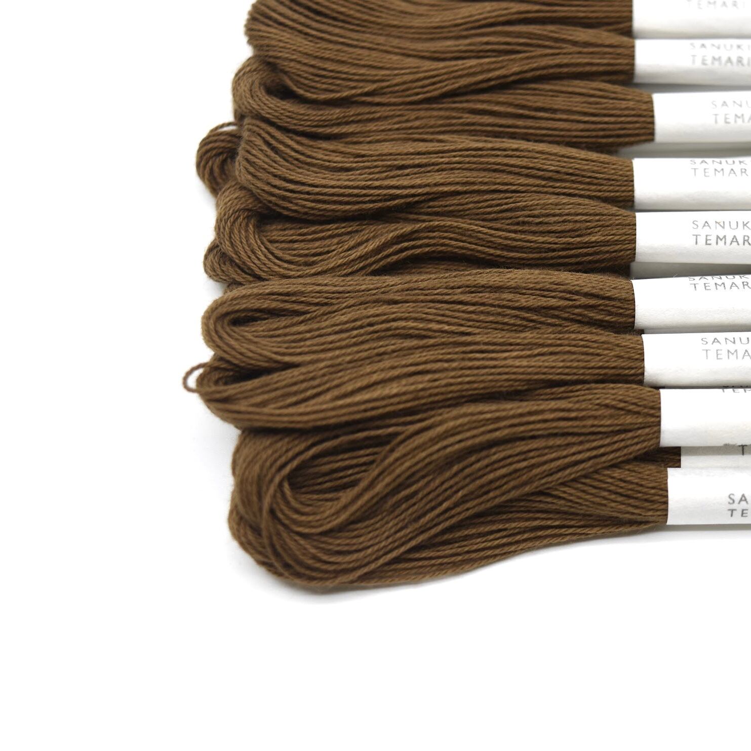 草木染めかがり糸 茶・グレー_グラデーションセット | 讃岐かがり