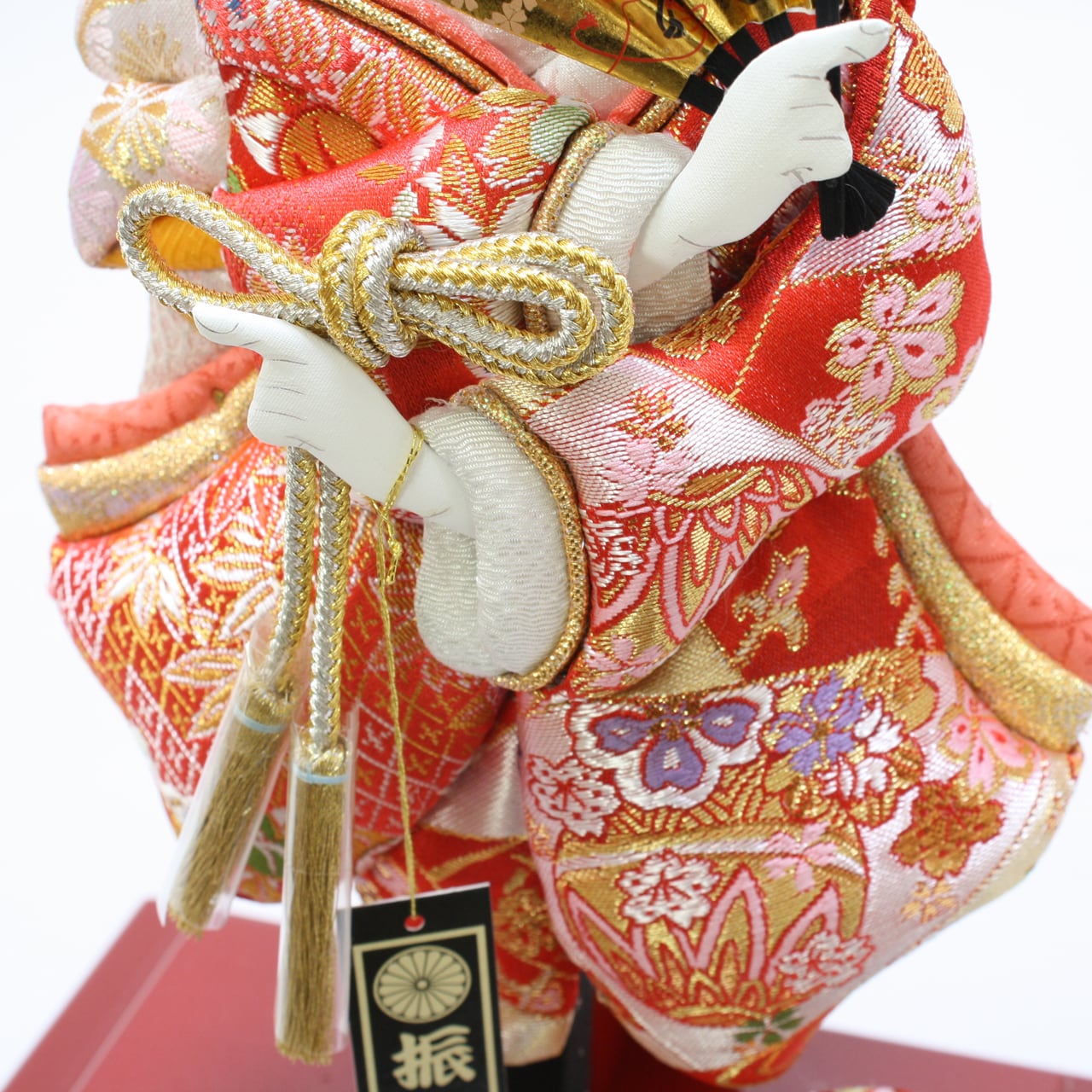 羽子板飾り《商品コード》10308-0164 D 花振袖 金襴 10408-0007 621188