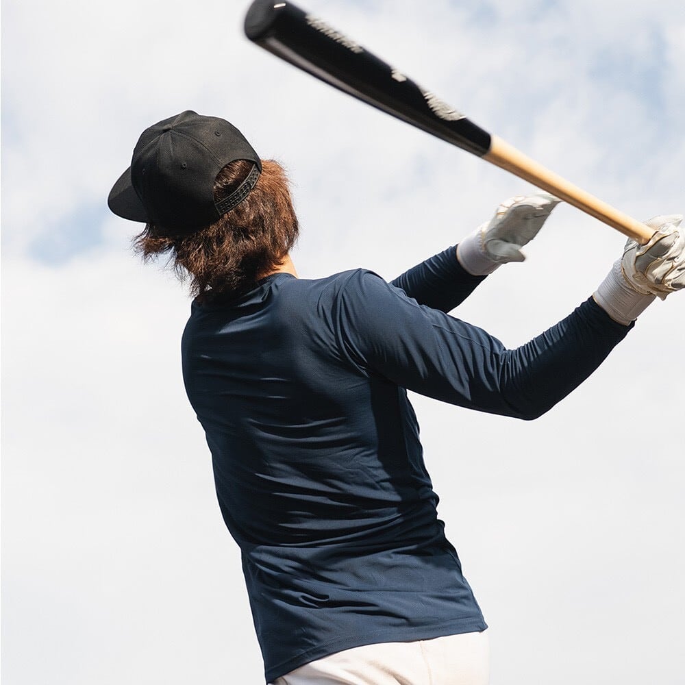 軸入り】玉澤アンダーシャツ TUS-001N（ネイビー） | 玉澤グローブ