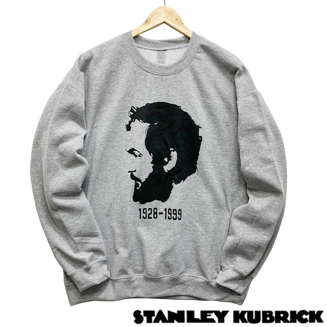 キューブリック　スウェット　トレーナー　「Stanley Kubrick」　スタンリーキューブリック　映画 モチーフ Tシャツ 裏起毛 ユニセックス 男女兼用　sweat-kubrick-face