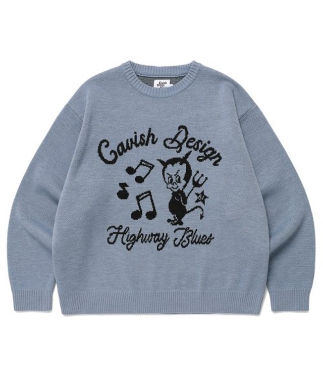 [CAVISH] 61ROAD KNIT SWEATER IVORY(CV2ESUK600A)