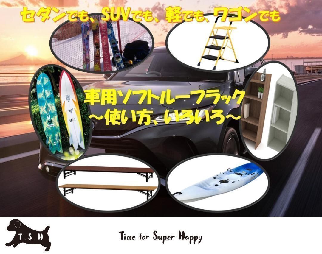 T.S.H 車用ルーフトップソフトキャリア 60kg レール不要 全車種対応