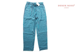 デレクローズ｜DEREK ROSE｜チェック柄トラウザー｜WOVEN TROUSER｜ルームウェア｜L