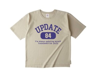 UPDATEビッグシルエットTシャツ(ベージュ)