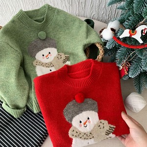 【冬作】クリスマス雪だるまセーター