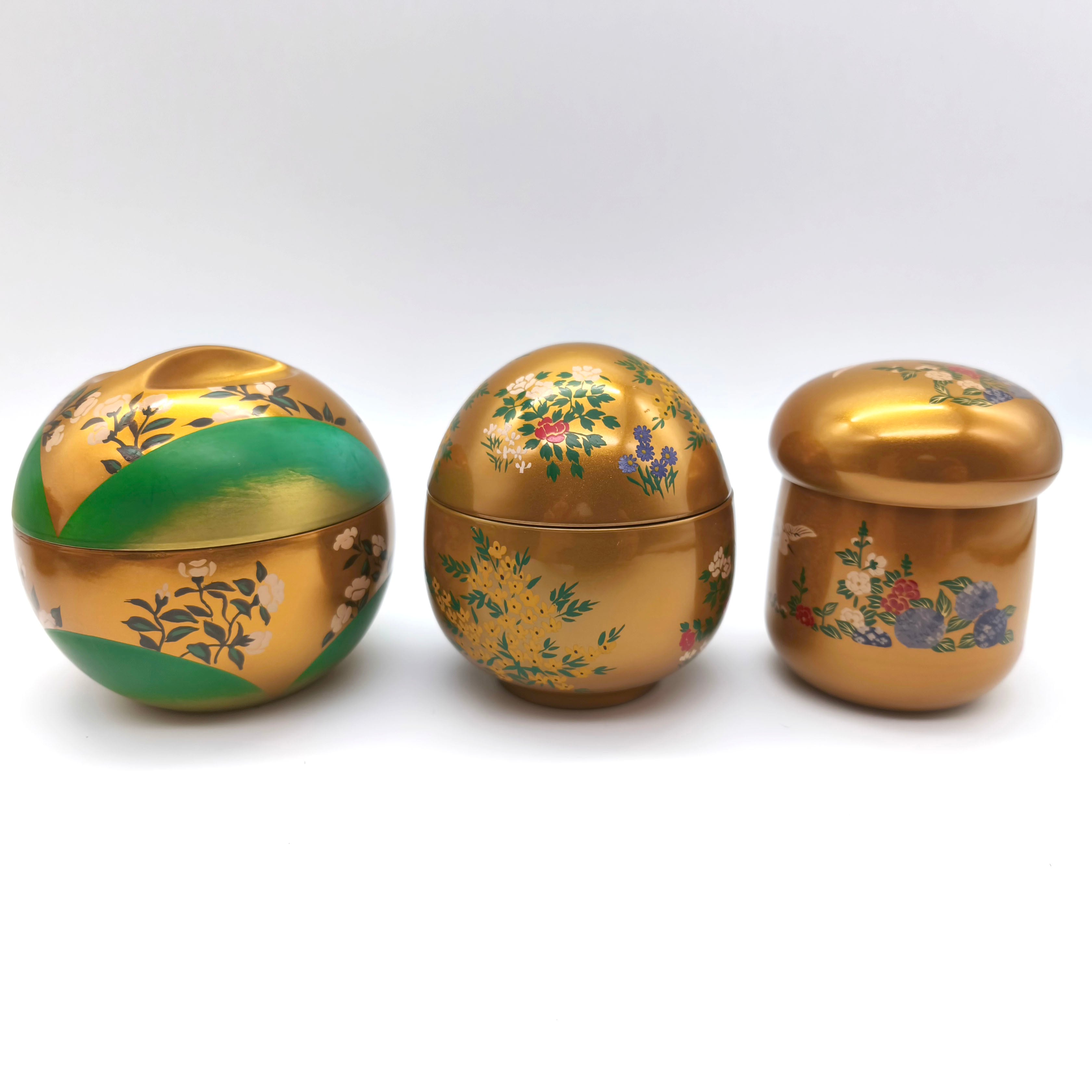 蒔絵師・堀川美峰造・黄金の美・漆蒔絵椀十二ヶ月・12客セット・金城樓