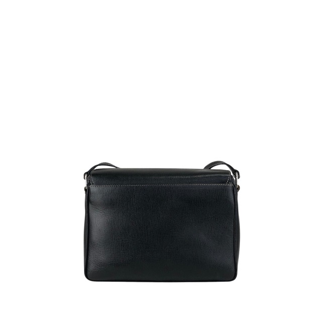 CELINE セリーヌ ショルダーバッグ ブラック サークルロゴ レザー vintage ヴィンテージ オールド e3r52b