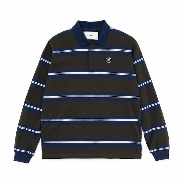 N!ce rugby shirt（KHAKI）