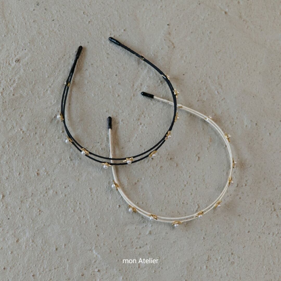 【予約】Star Hairband / mon Atelier