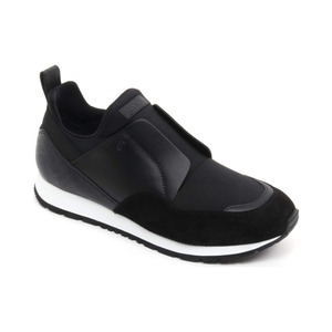 TOD'S トッズ レディース スニーカー レザー・ファブリック ブラック