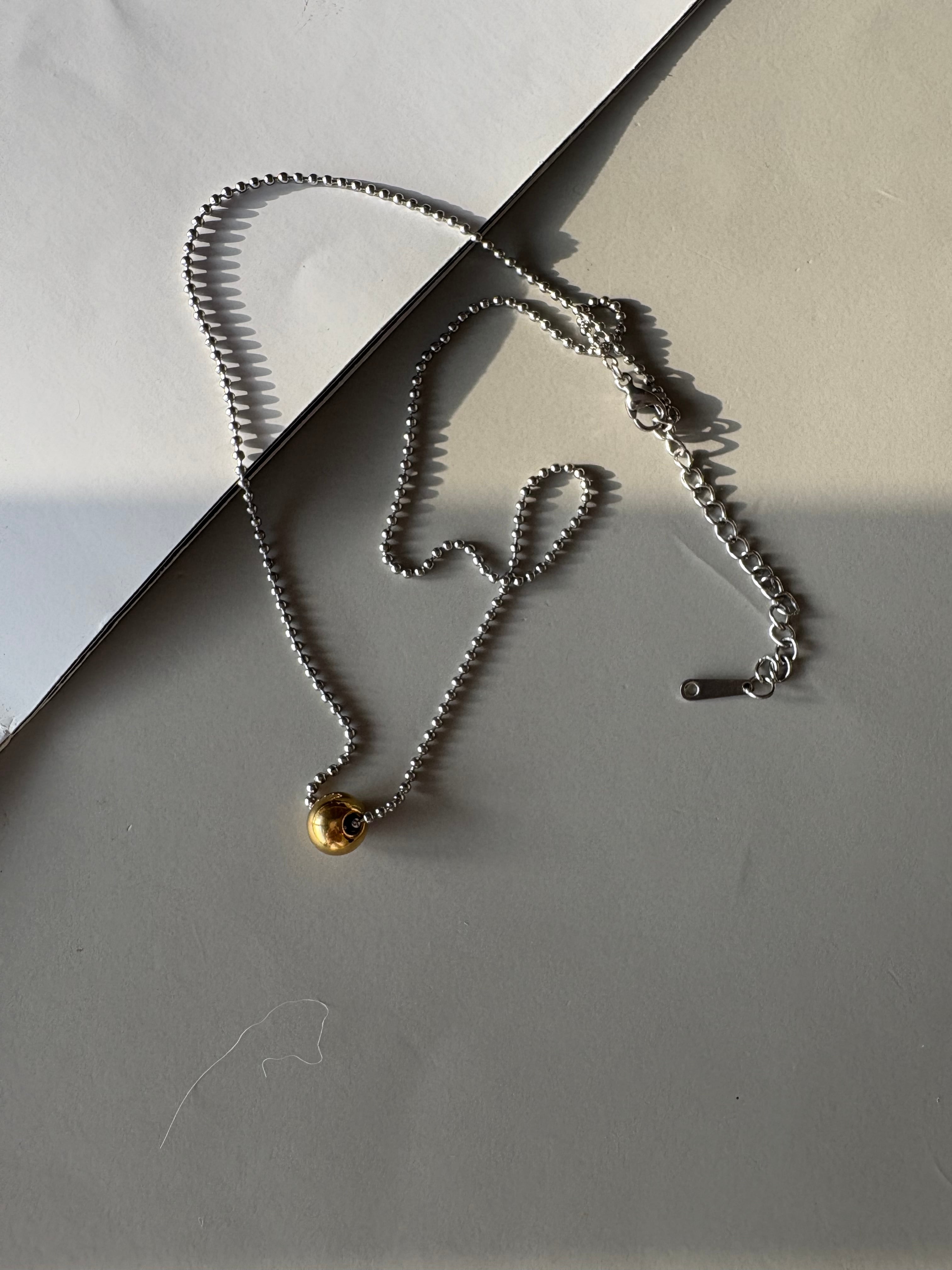 ワンポイントボールネックレス | joie