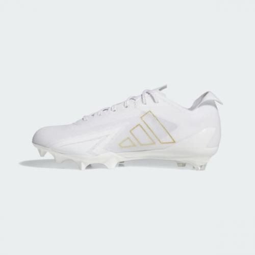 アメフト　スパイク　アディゼロ　28センチ　ADIZERO　白　ゴールド Adizero Electric 2025モデル クラウドホワイト・ゴールドメタリック