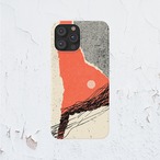 受注生産 iPhoneケース 赤い山の抽象コラージュ｜風景コラージュ ZINE033A
