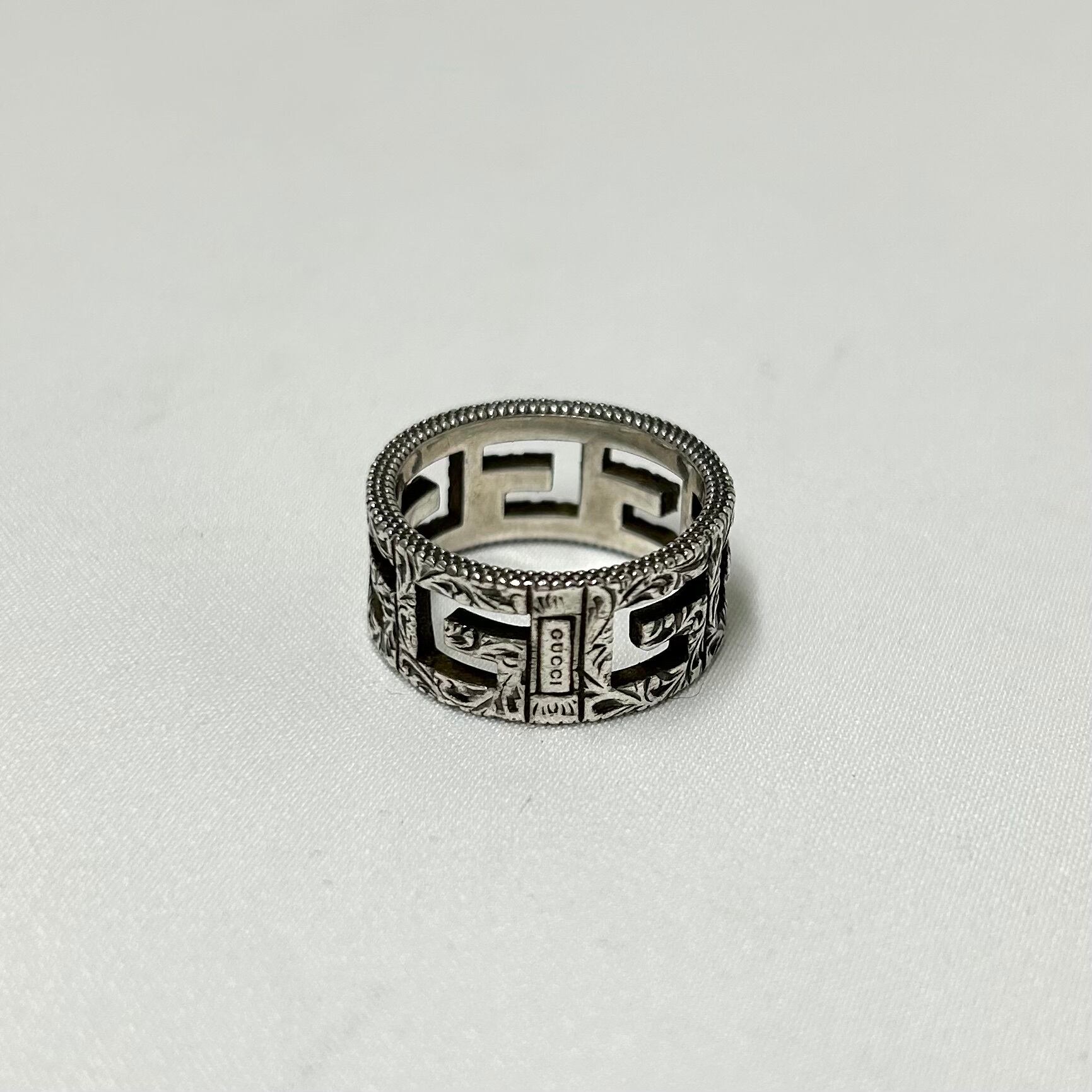 GUCCI 約21号 スクエアG リング シルバー925 グッチ | 2122