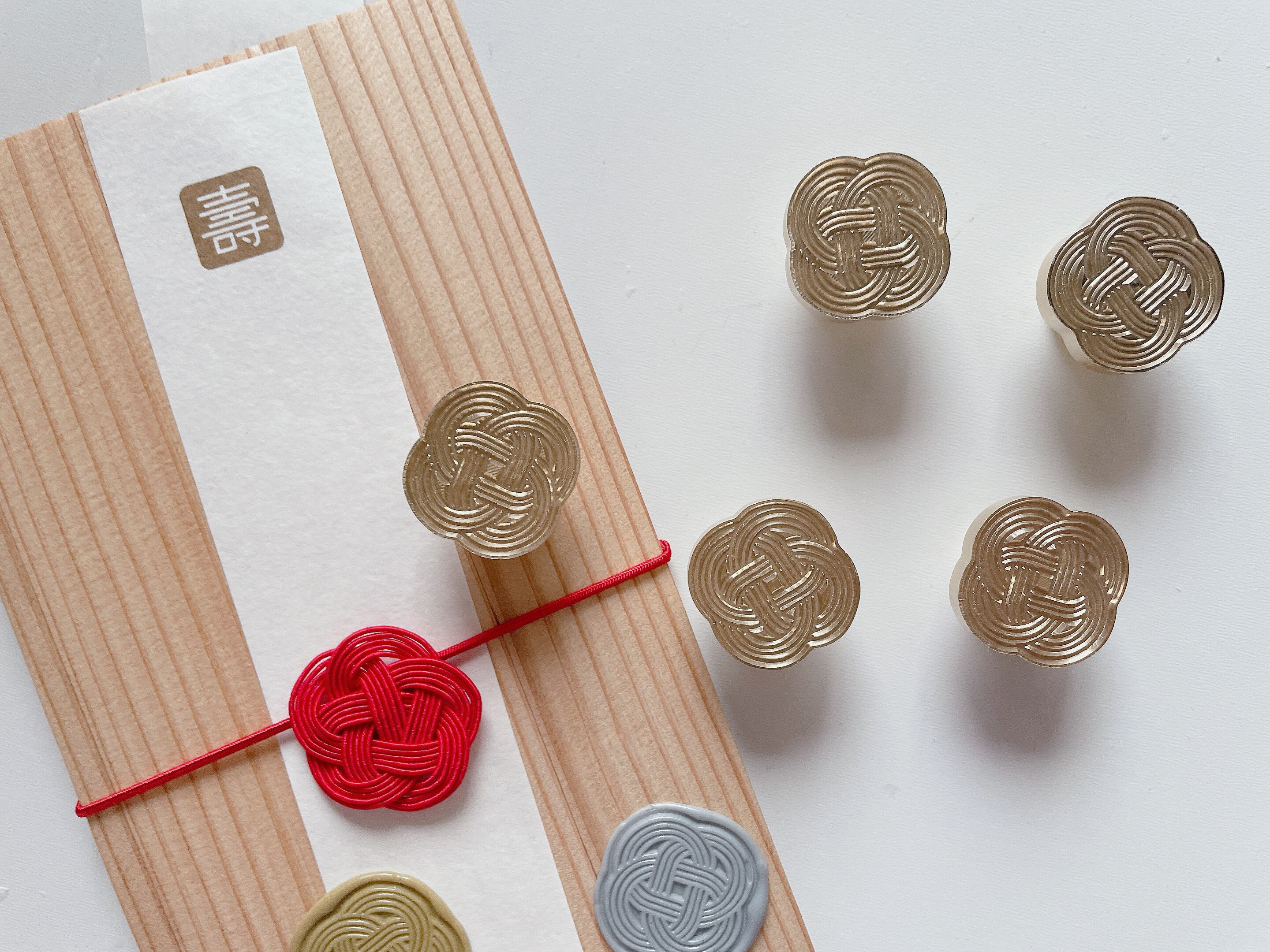 Wax Stamp -梅結び／25mmスタンプヘッド