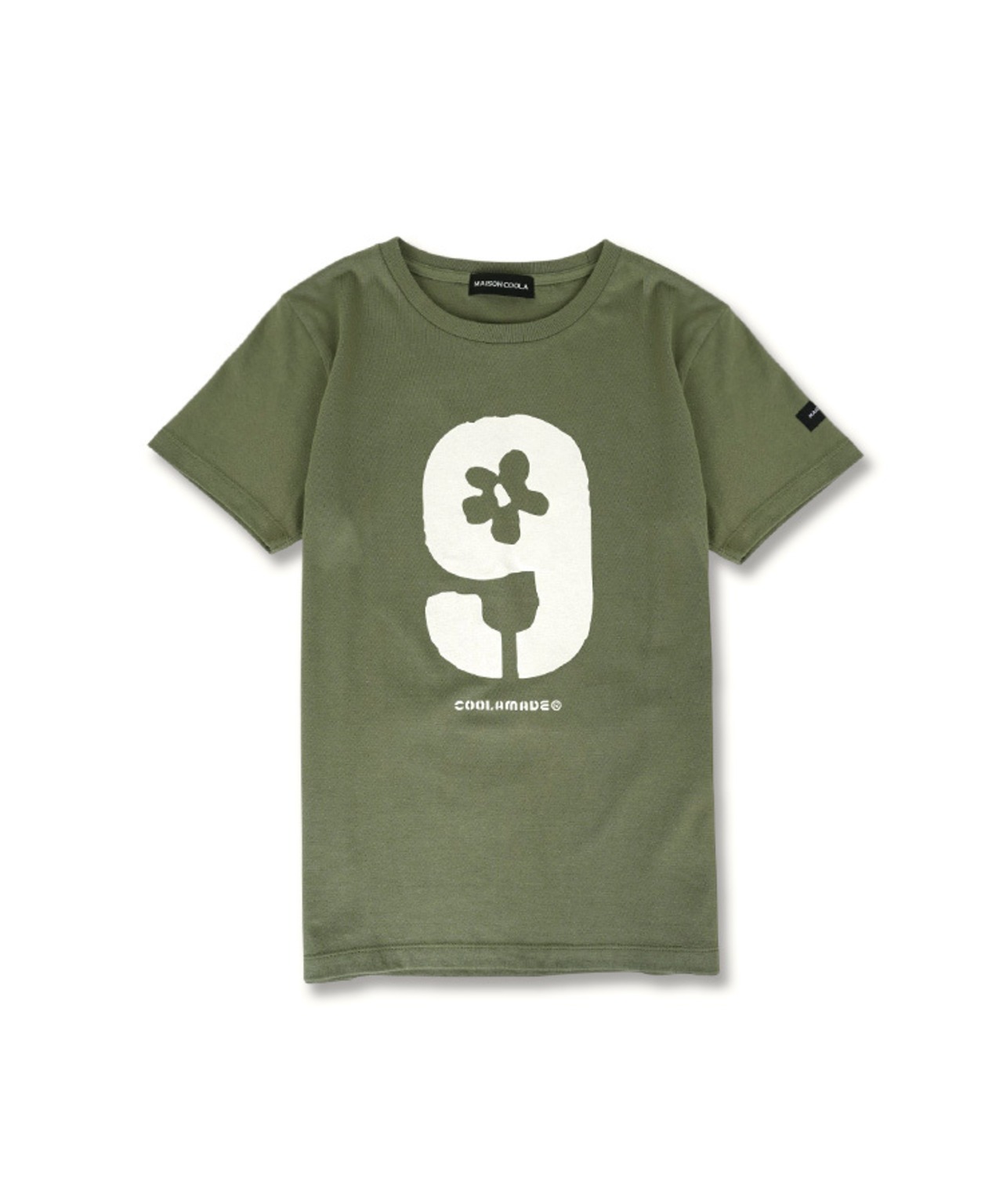 COOLA 9 フラワープリントコンパクトTシャツ (KHAKI)　CQ-48096