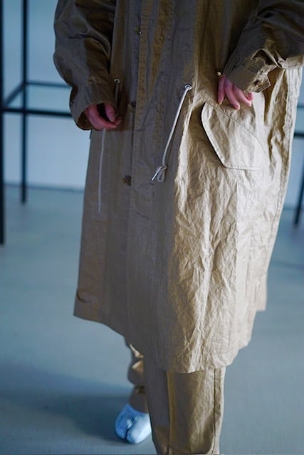 jonnlynx / linen coating coat ( brown / beige ) | JUQUI Online jonnlynx / linen coating coat ( brown / beige ) | JUQUI Online