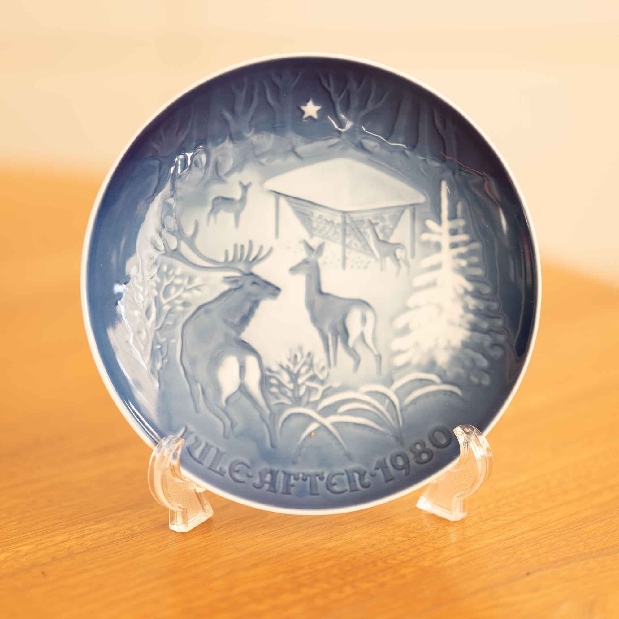 1980年 Bing & Grøndah ビング・オー・グレンダール クリスマスプレート クリスマス・イン・ザ・フォレスト森のクリスマス