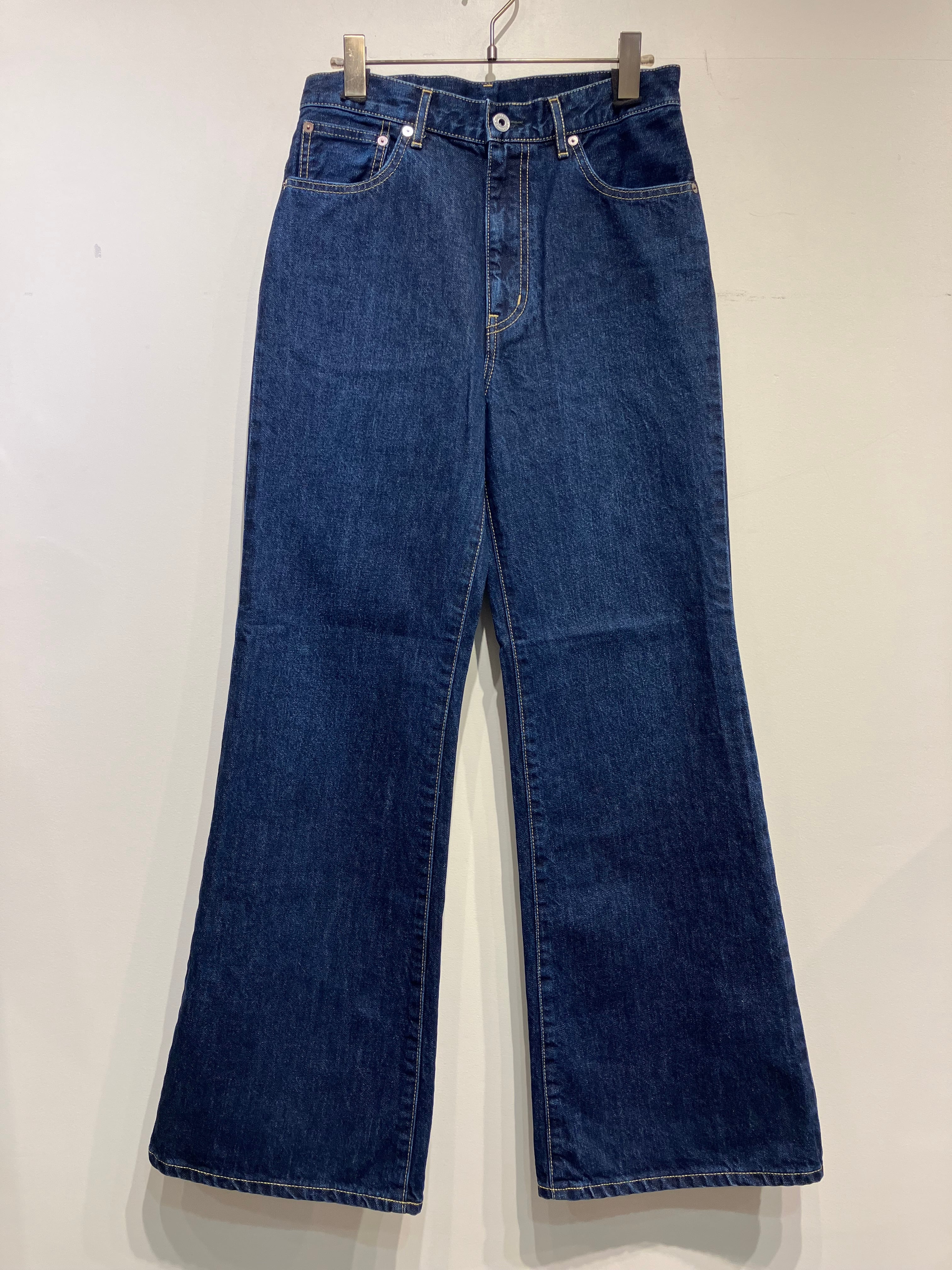 JOHNBULL ワイドフレアデニムパンツ