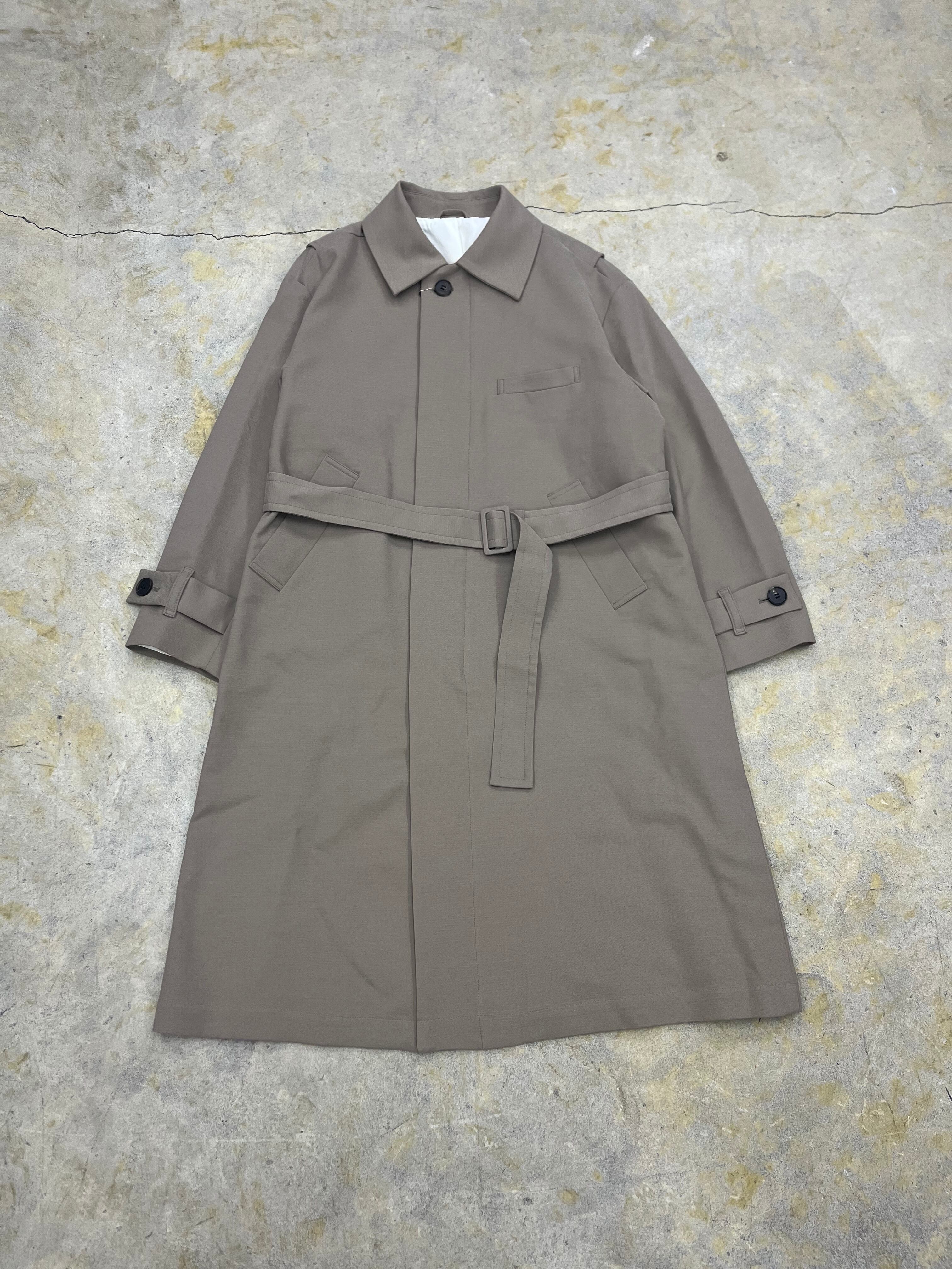 MATSUFUJI | Cotton Voile Water-Repellent Coat | GREIGE | HOWDAY