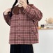 2色／ペタルカラーチェック柄コート ・12499