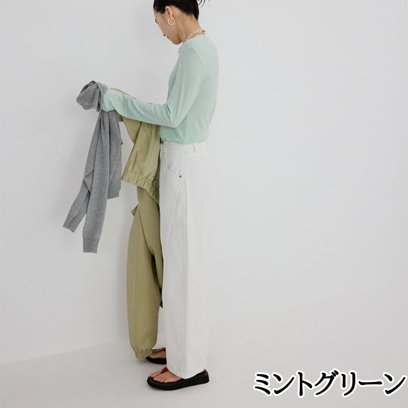 長袖 クルーネック カットソー ◇4color 204633 | きれいめレディース