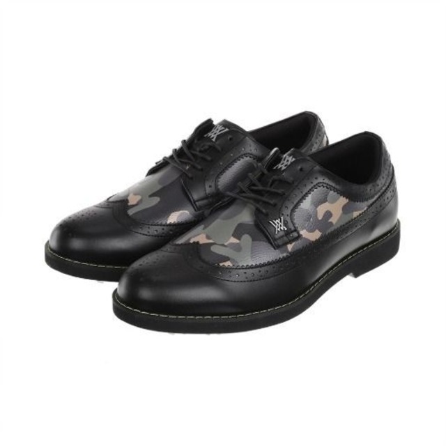 W Camo Wing Tip Brogue Shoes