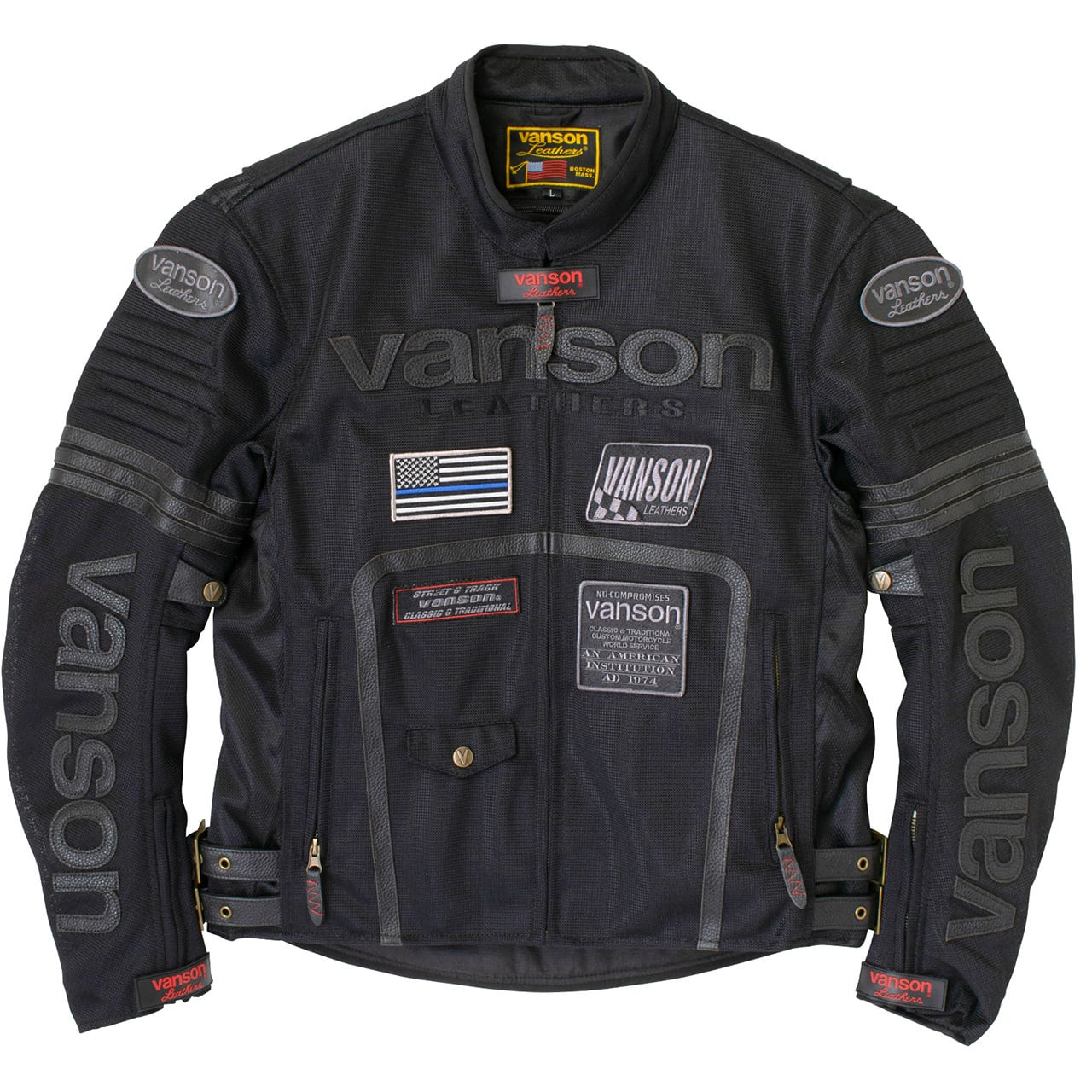 VS24105S メッシュライダースジャケット | vansonleathers