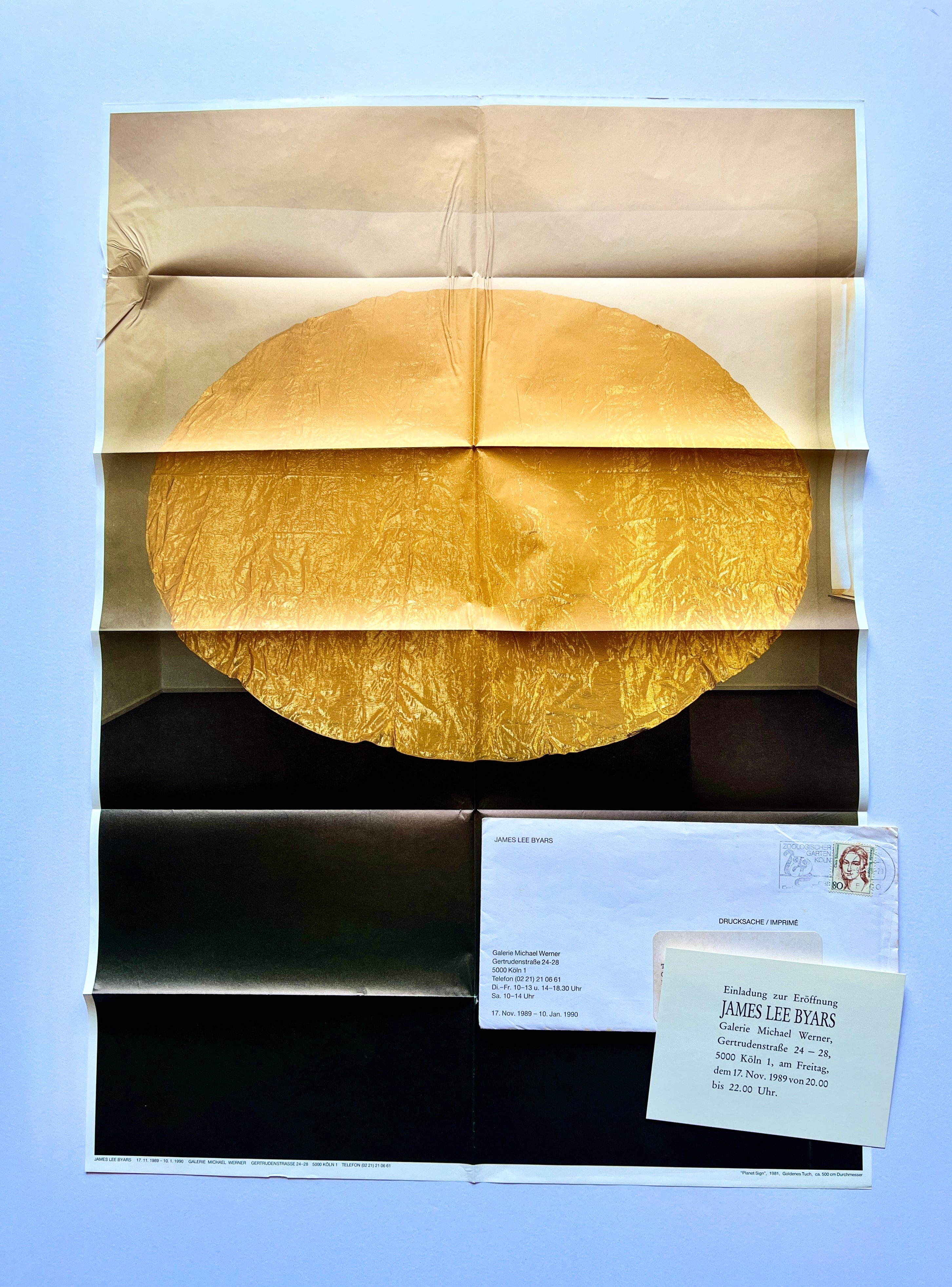 【アナウンスメント・エフェメラ】 James Lee Byars　ジェームス・リー・バイヤース Galerie Michael Werner, Cologne 1989　[310195185]