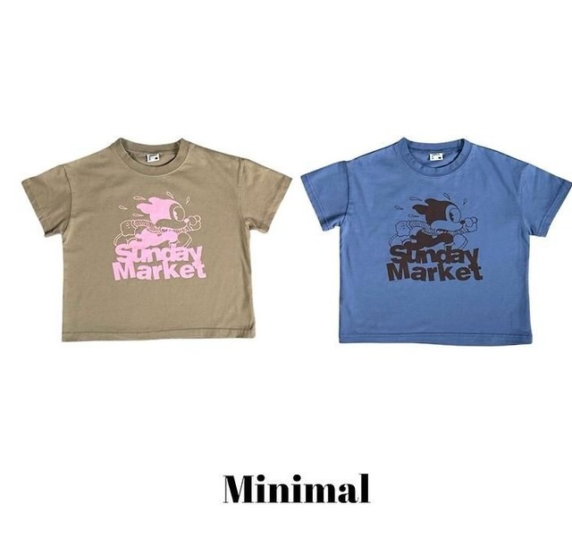 【取寄/韓国直送】MINIMAL  サンデイ半袖Tシャツ｜秋服｜韓国子供服｜26/AT