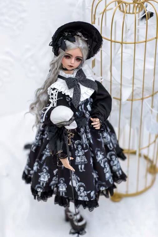 H75 BJD 1/4 ドール 衣装 日常 衣装のみ 5点セット ハンドメイド-