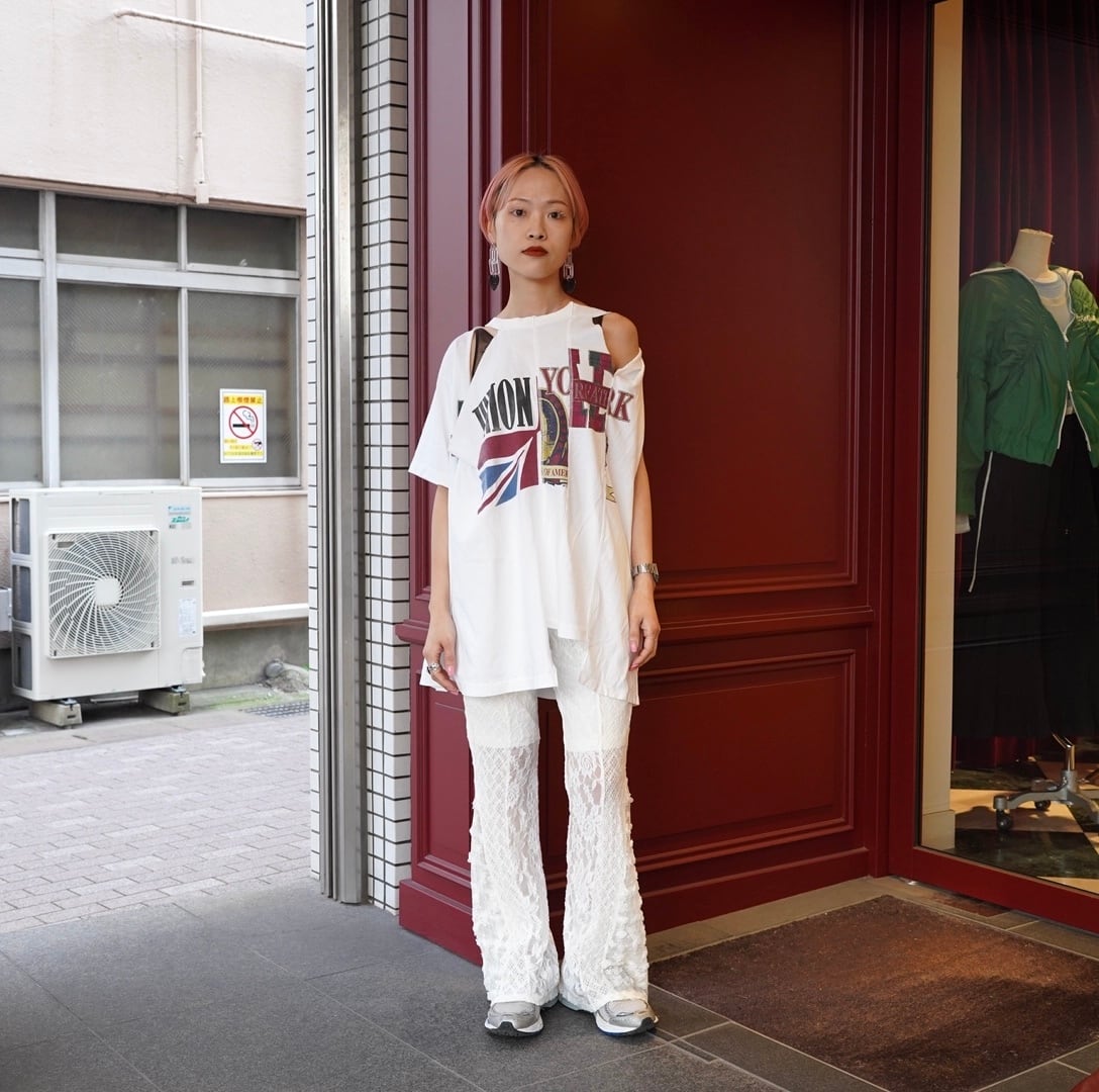 77circa(ナナナナサーカ)''circa make layered asymmetry sleeve top