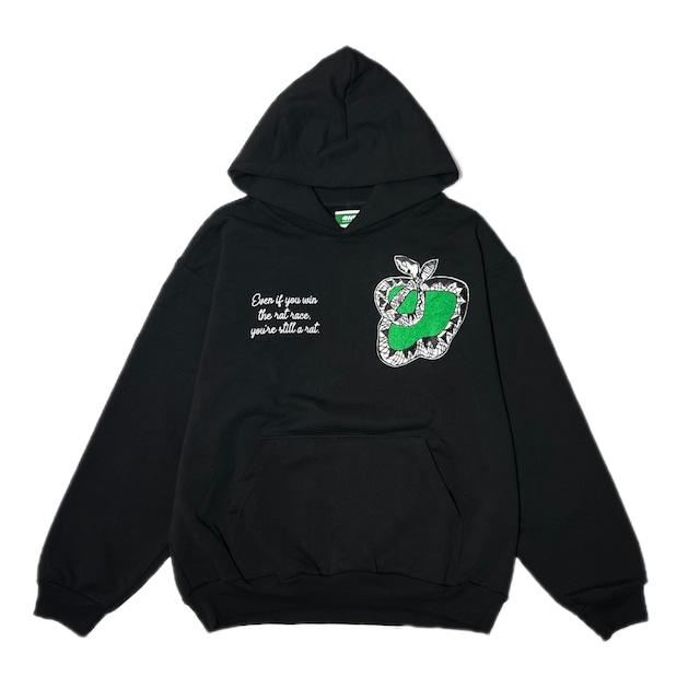 4 WORTH DOING / SNAKE CHENILLE PATCH HOODIE