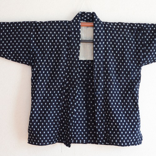 野良着 雪ん子 絣 藍染 木綿 着物 古布 手ぬぐい ジャパンヴィンテージ リメイク素材 昭和 | Noragi Jacket Men Indigo Kimono Japanese Fabric Cotton Vintage Kasuri Snow Yukinko Tenugui