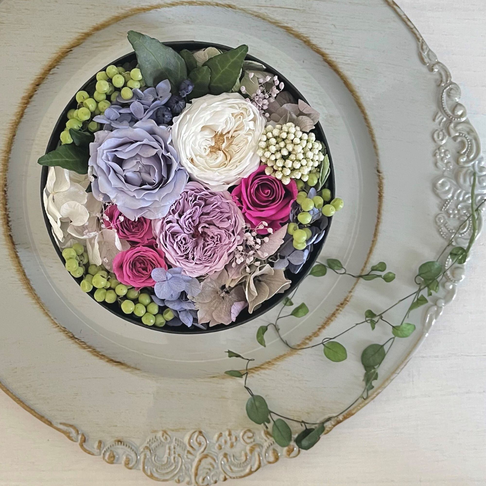 Gerbera 感謝の気持ちを伝えるガーベラBOXアレンジ〔プリザーブド