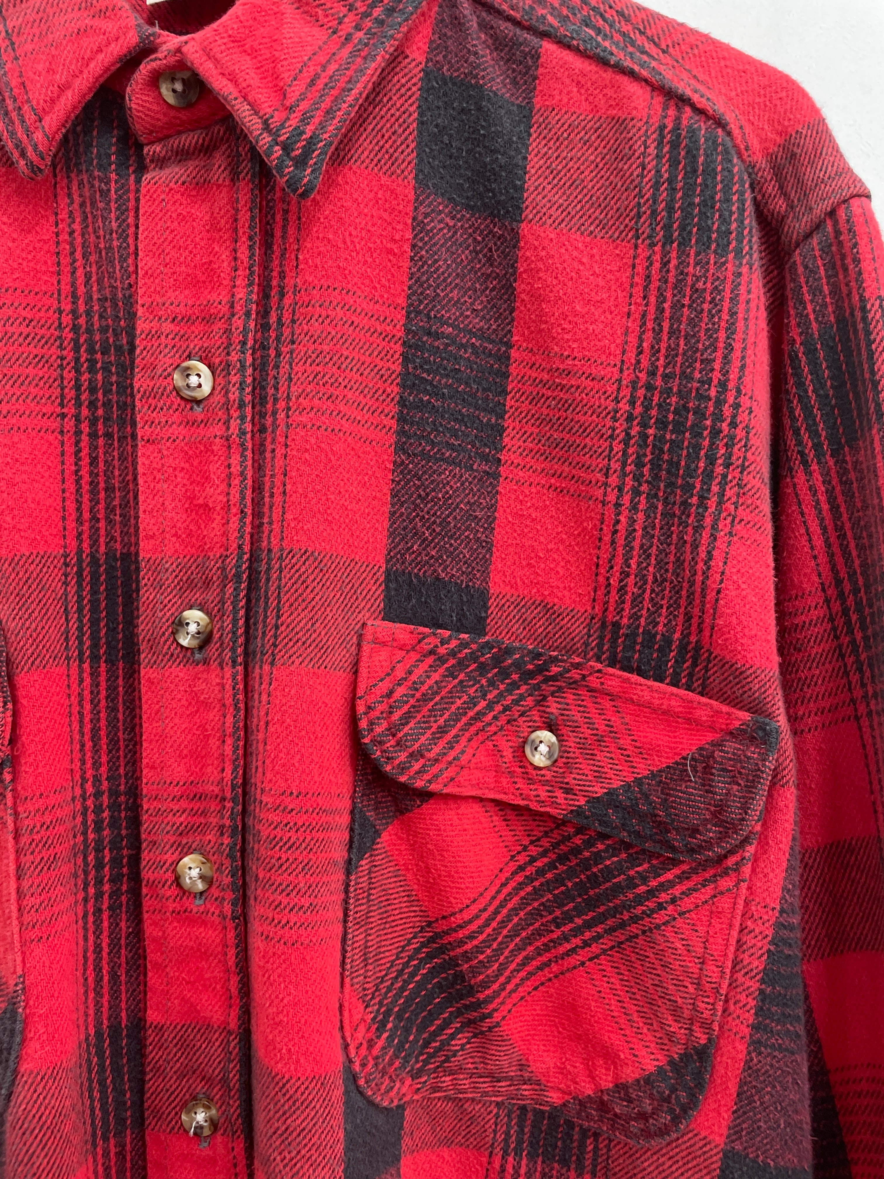 FIVEBROTHER ネルシャツ 80s FIVE BROTHER ブロックチェックネルシャツ | Sun Shine Market