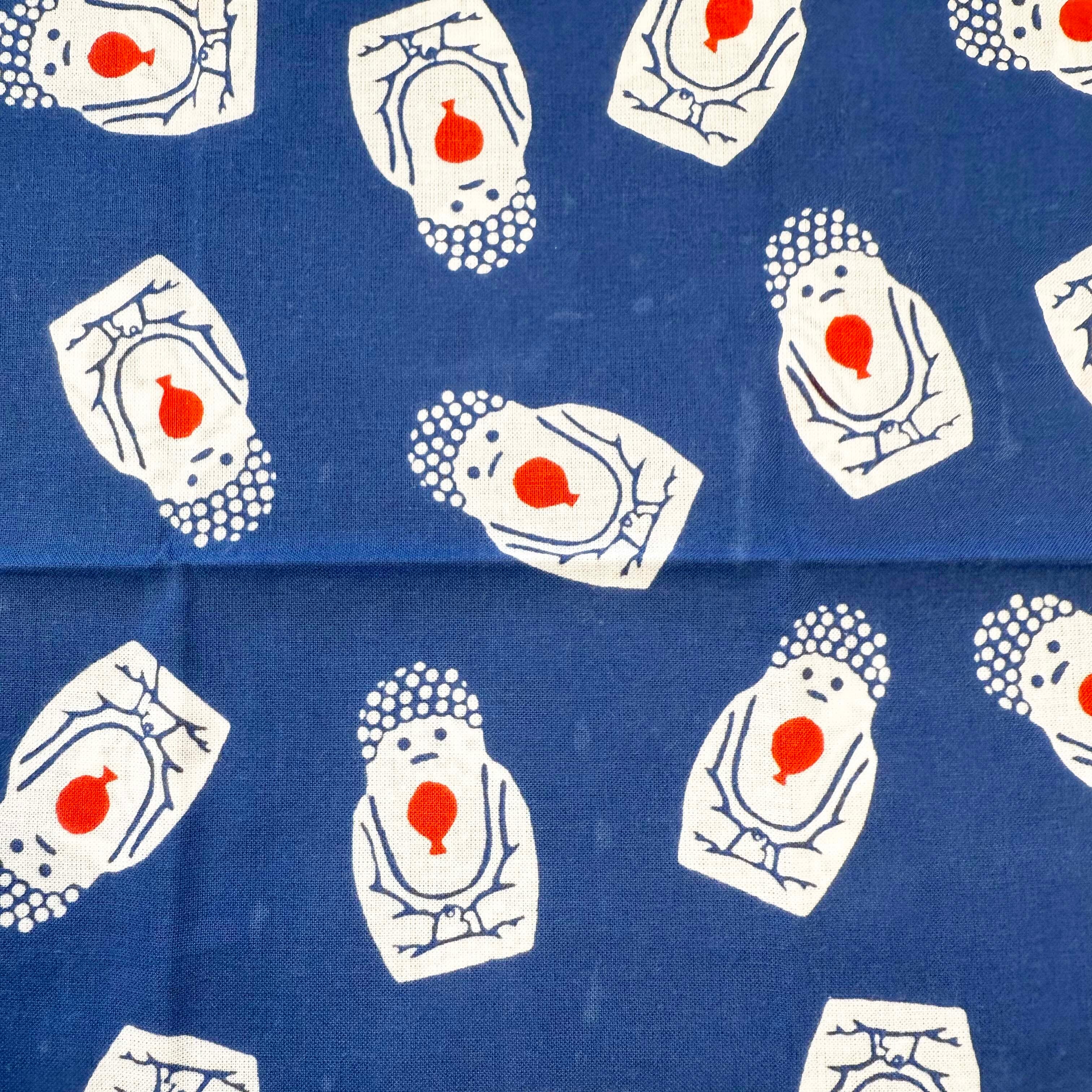 注染本染め リトルブッダ手ぬぐい(100%ORANGE × コケーシカ )