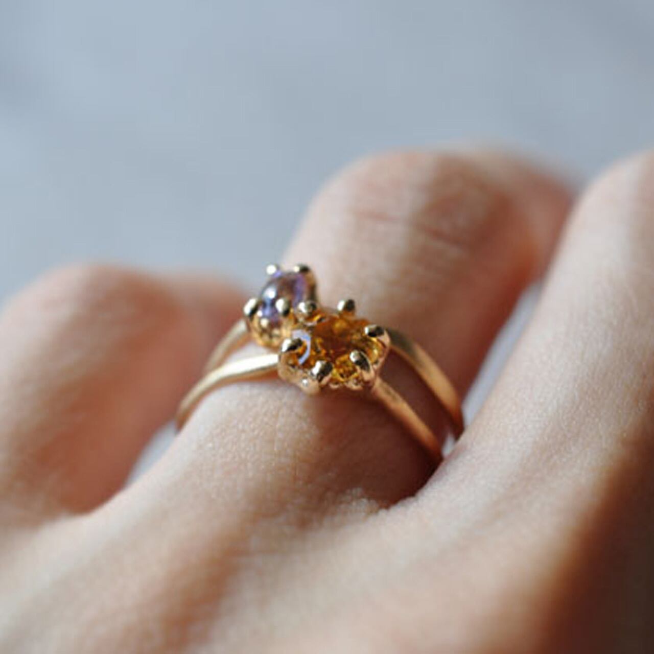 高品質シトリン♡ヘキサゴンカット♡ファセットカットNo.2778 カスタムカット：ヘキサゴンカット/六角形ファセットカットルース商品 置物