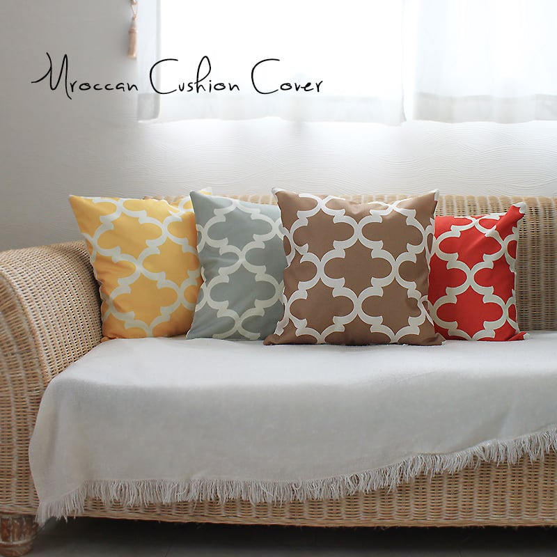 送料無料 クッションカバー モザイク モロッカン リゾート 北欧