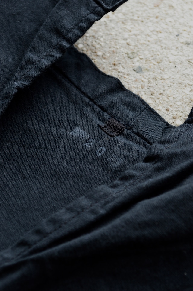 VENTITANK PROJECT EURO SWEDISH ARMY 1970's COSTOM REMADE SURGICAL HANTEN SHIRT DYED BLACK DEAD STOCK スウェーデン サージカルハンテンシャツ