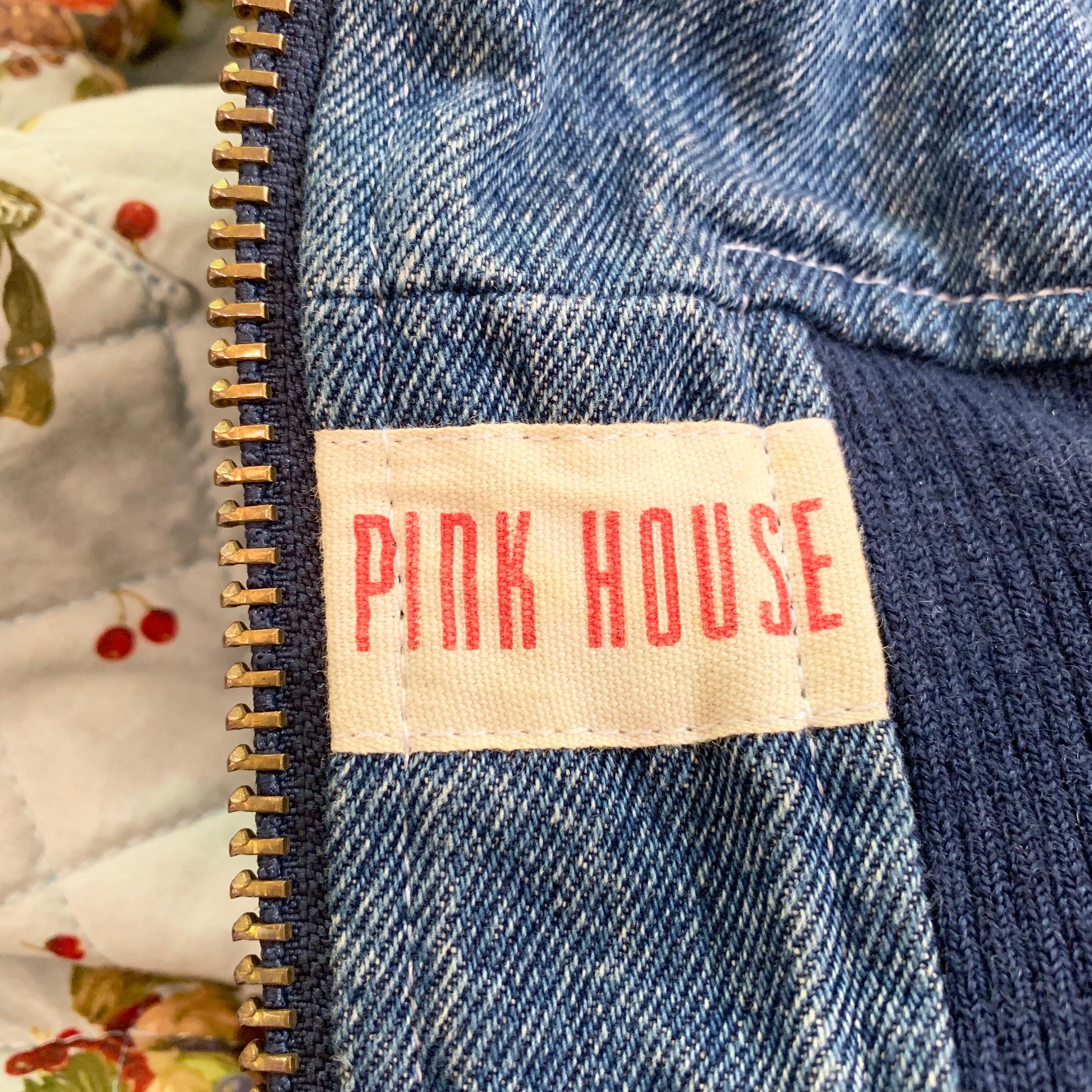 PINK HOUSE/jumper/denim/ピンクハウス/ジャンパー/デニム/ロゴ/キルティング