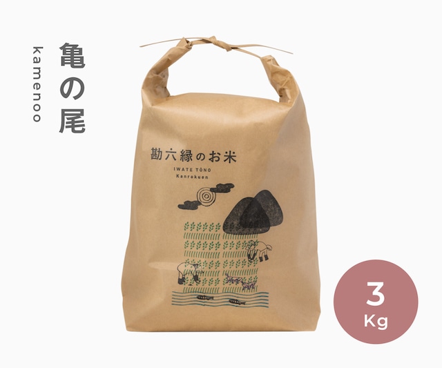 亀の尾 - 3Kg（令和５年産）