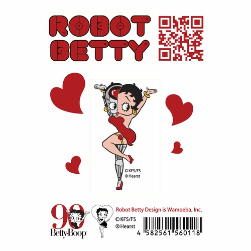 ROBOT BETTY（ロボットベティー）ステッカー「Ⅳ 赤ドレス」