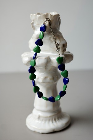 Daniel et Lili【60's Vintage Heart Bracelet  -Green/Navy-】
