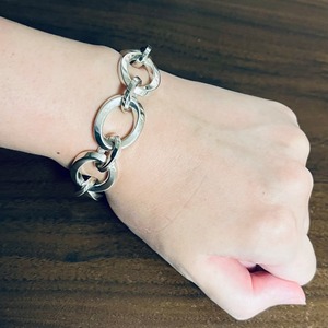 VINTAGE TIFFANY & CO. Oval Twist Link Bracelet Sterling Silver  