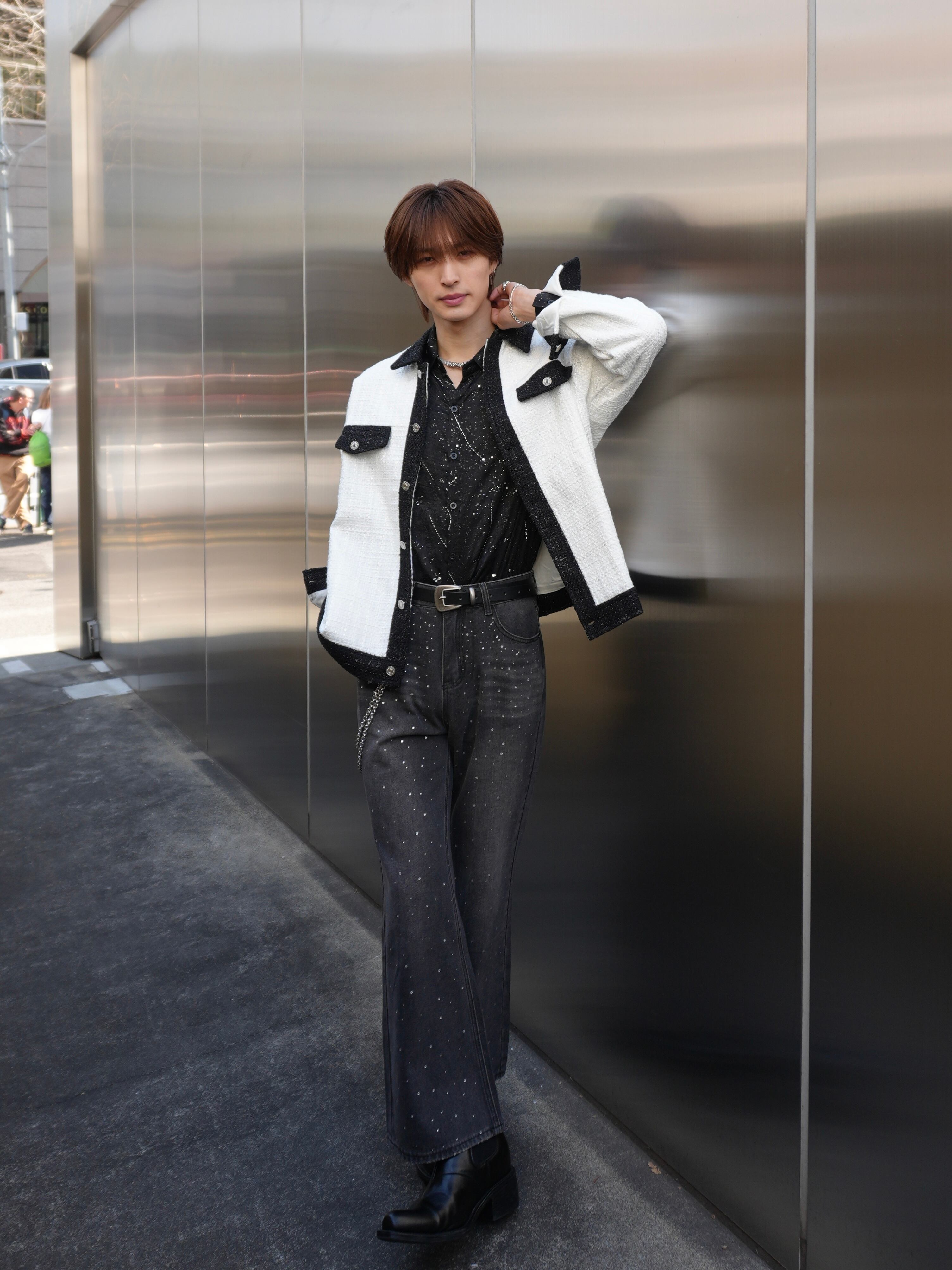 ALUDE SELECT】 mode tweed over jacket(2color) | 【ALUDE】韓国